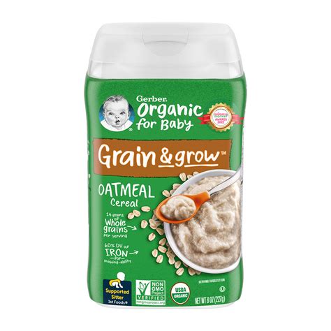 gerber oatmeal cereal reviews|GERBER Organic Oatmeal Cereal .